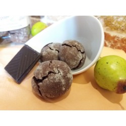 Crinkles au chocolat et poire