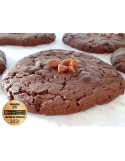 Maxi cookie tout chocolat et caramel